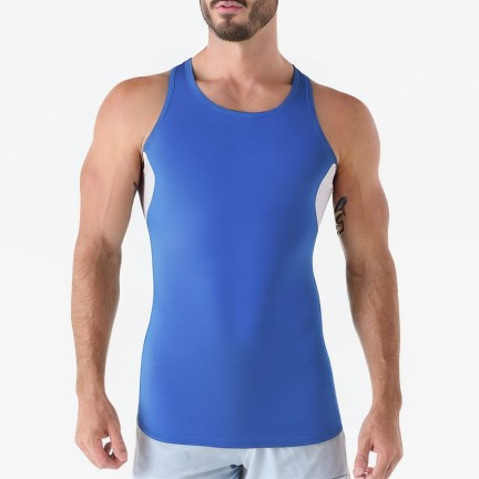 Lightweight And Breathable Contrasting Color Men's Sports Vest