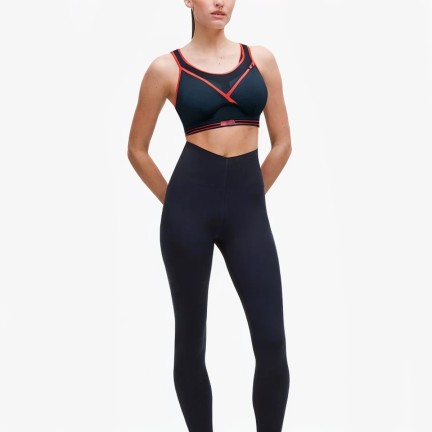 Simple Contrast Color Women's Sports Bra