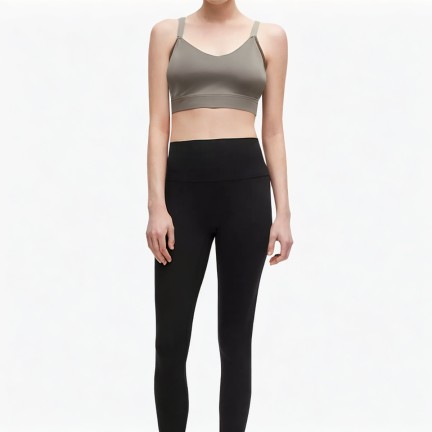 Cross-Back Seamless Sports Bra