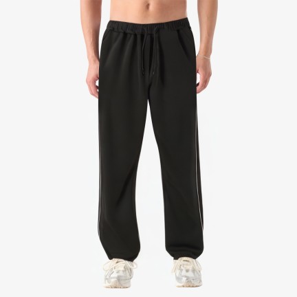 Summer Loose Contrast Line Sports Pants