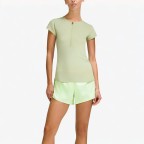 Front Zipper Quick-Drying Slim-Fit Sports Short Sleeves