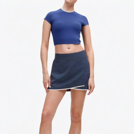 Women's Short Knitted Sports T-Sleeves